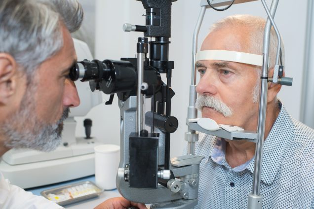 Image Credit - 123RF (auremar) Man having eye examination
